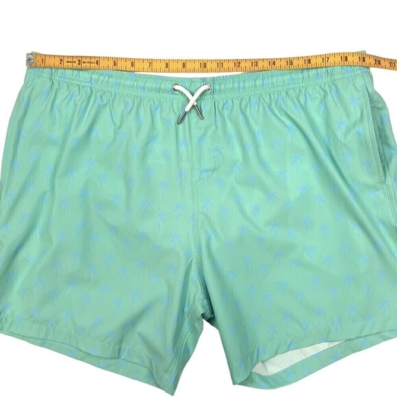 NWT Bermies Men's The Classic 5.5" Inseam Swim Trunks Green Palm XXL - Picture 7 of 8